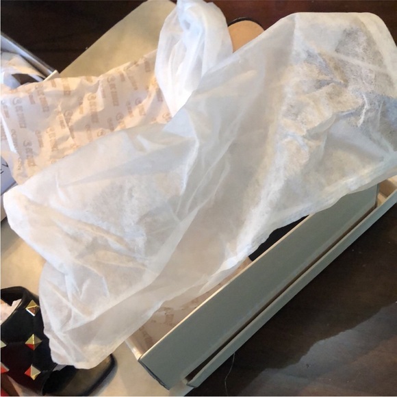 🌟G. C. Shoes Quilted Studded slip on chunky heel sandals storage bags & box - Picture 7 of 16